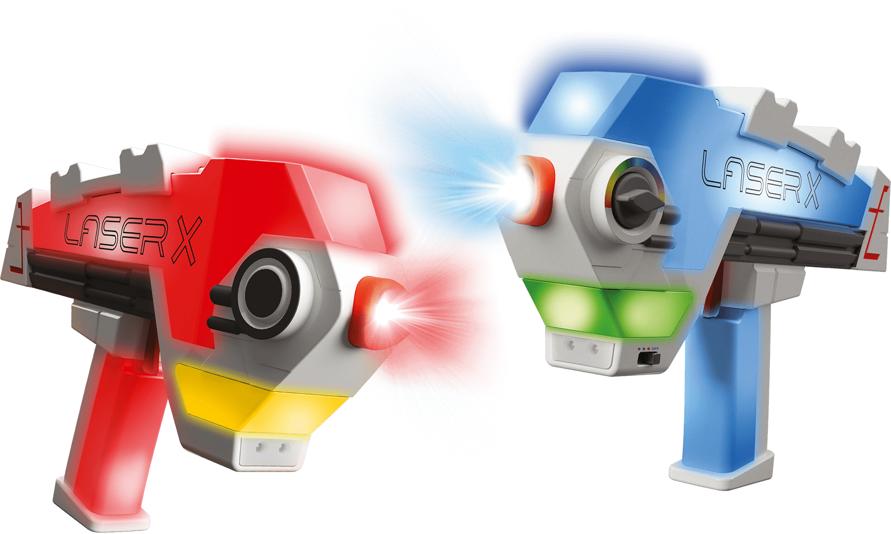 Promo Pistolet Laser X Double Blaster évolution Lansay chez ATAC