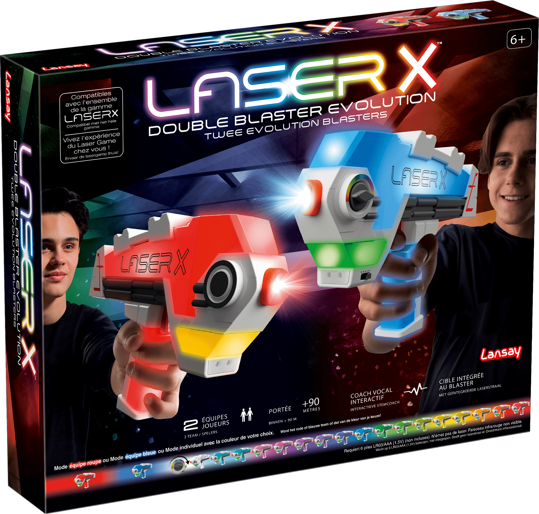 FORHISHER Laser Game Enfant,Laser Pistolet Jouet Set 2 PCS avec