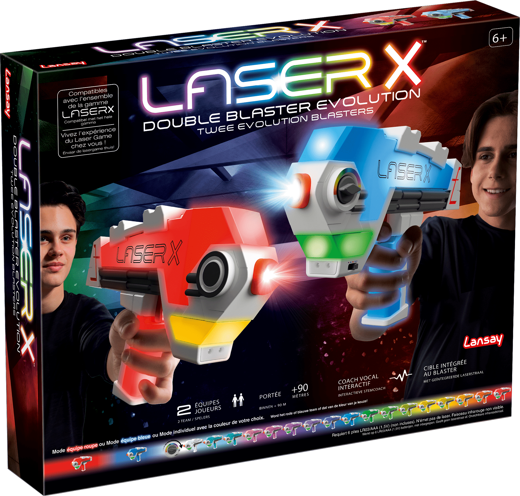 Promo Pistolet Laser X Double Blaster évolution Lansay chez ATAC