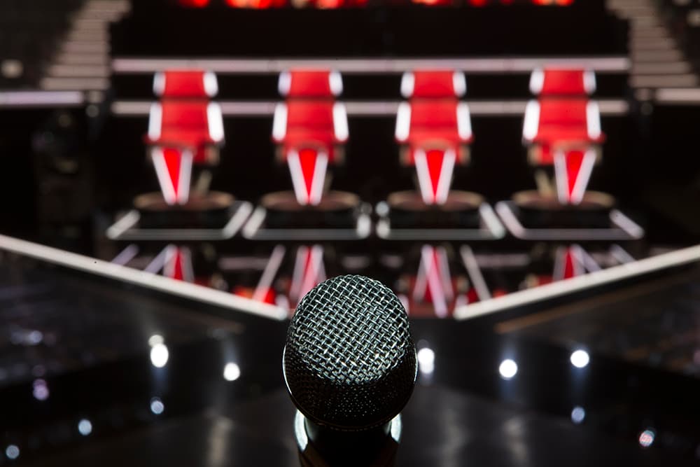 MICRO SUR PIED THE VOICE