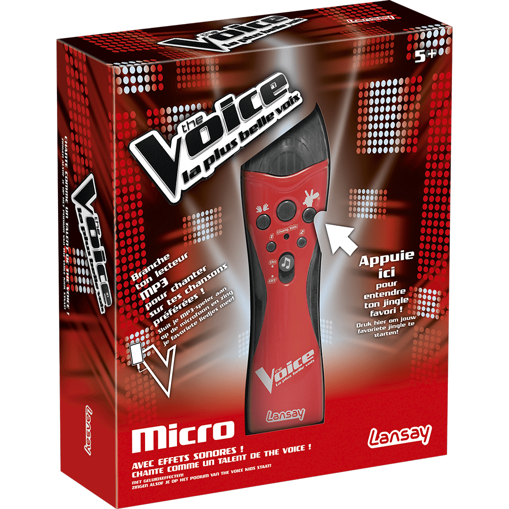 Micro Sur Pied The Voice Lansay : King Jouet, Micros et karaoké Lansay -  Jeux électroniques