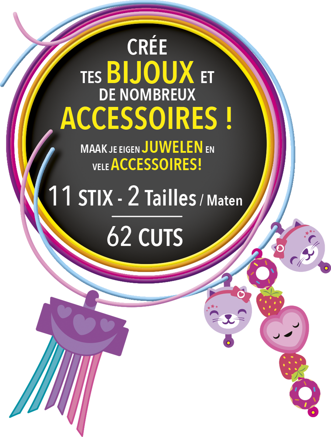Cutie Stix Bijoux Fantaisie Création enfant Loisirs Créatifs