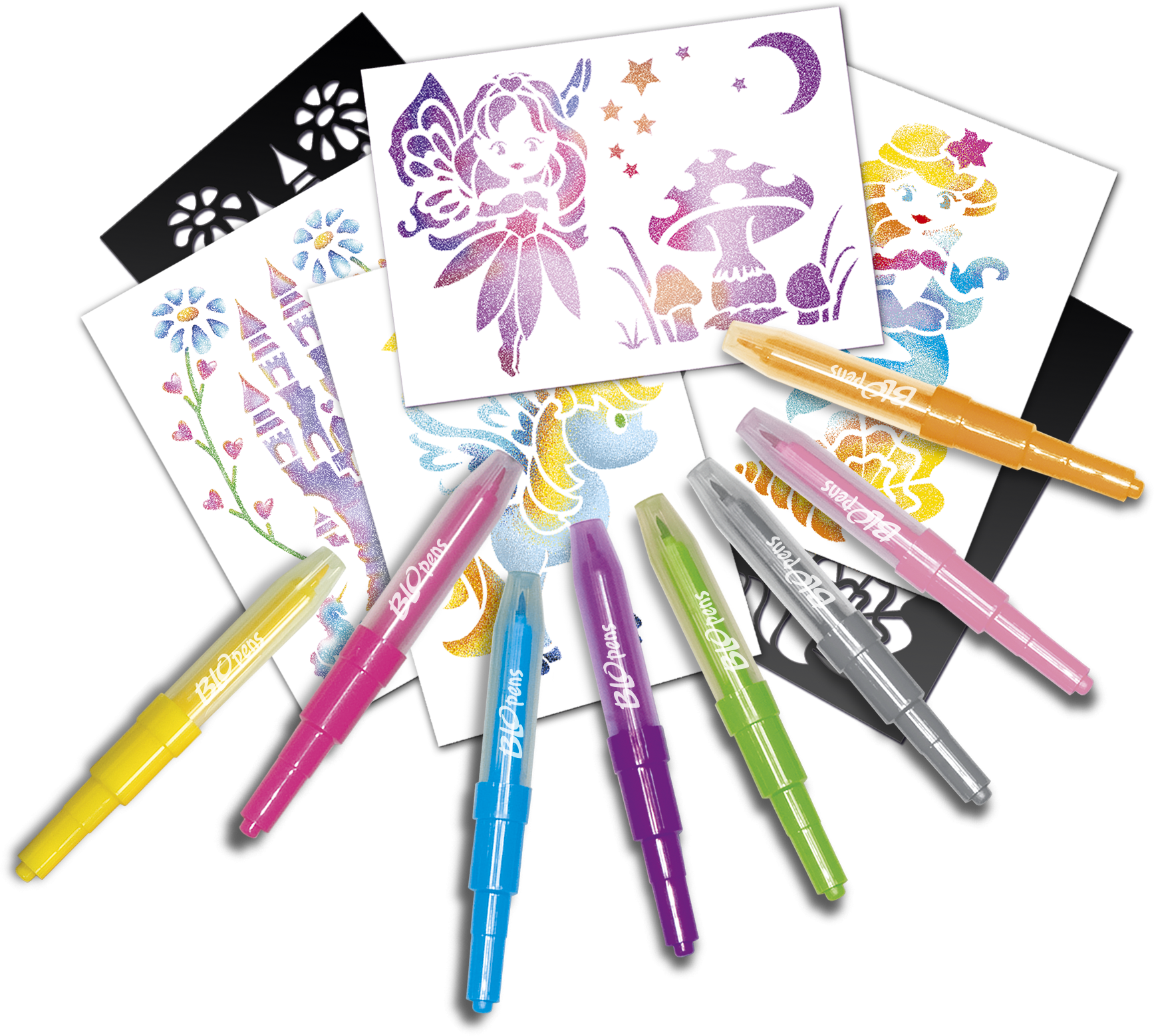 FEUTRES Lansay- Blopens Set d'activités Kawaii, 2355783