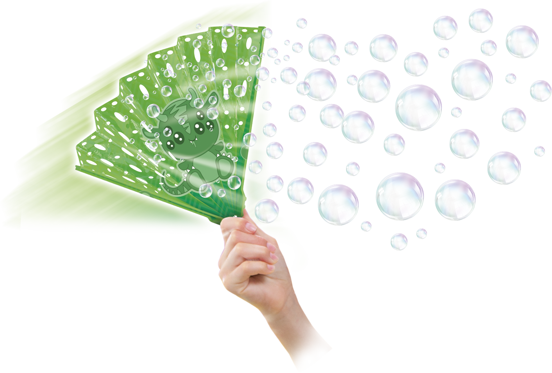 Bulles Party, bulles de savon, éventails