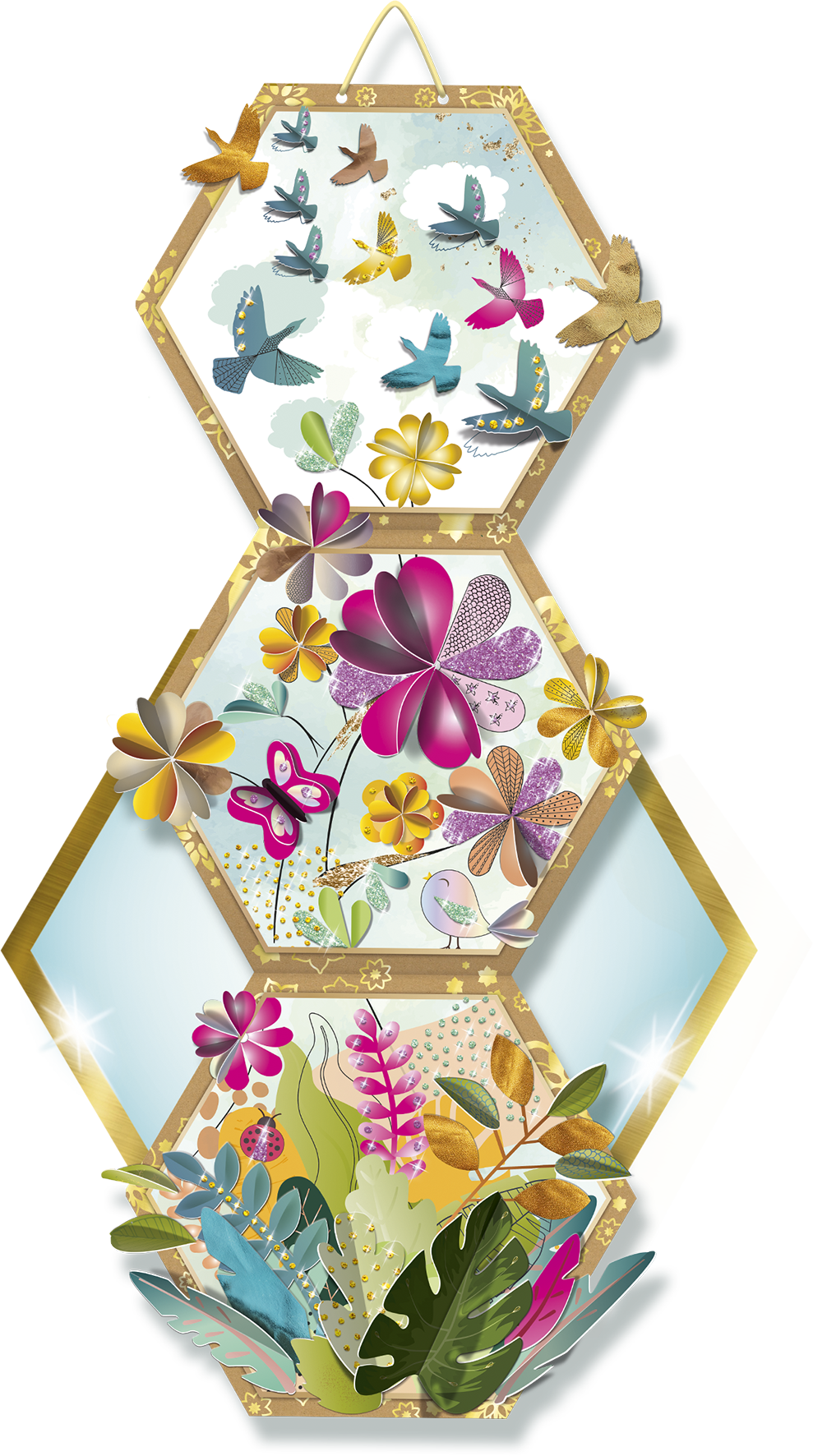 Glitterizz, Créations, DIY, Déco, chambre, paillettes, sequins, loisirs créatifs