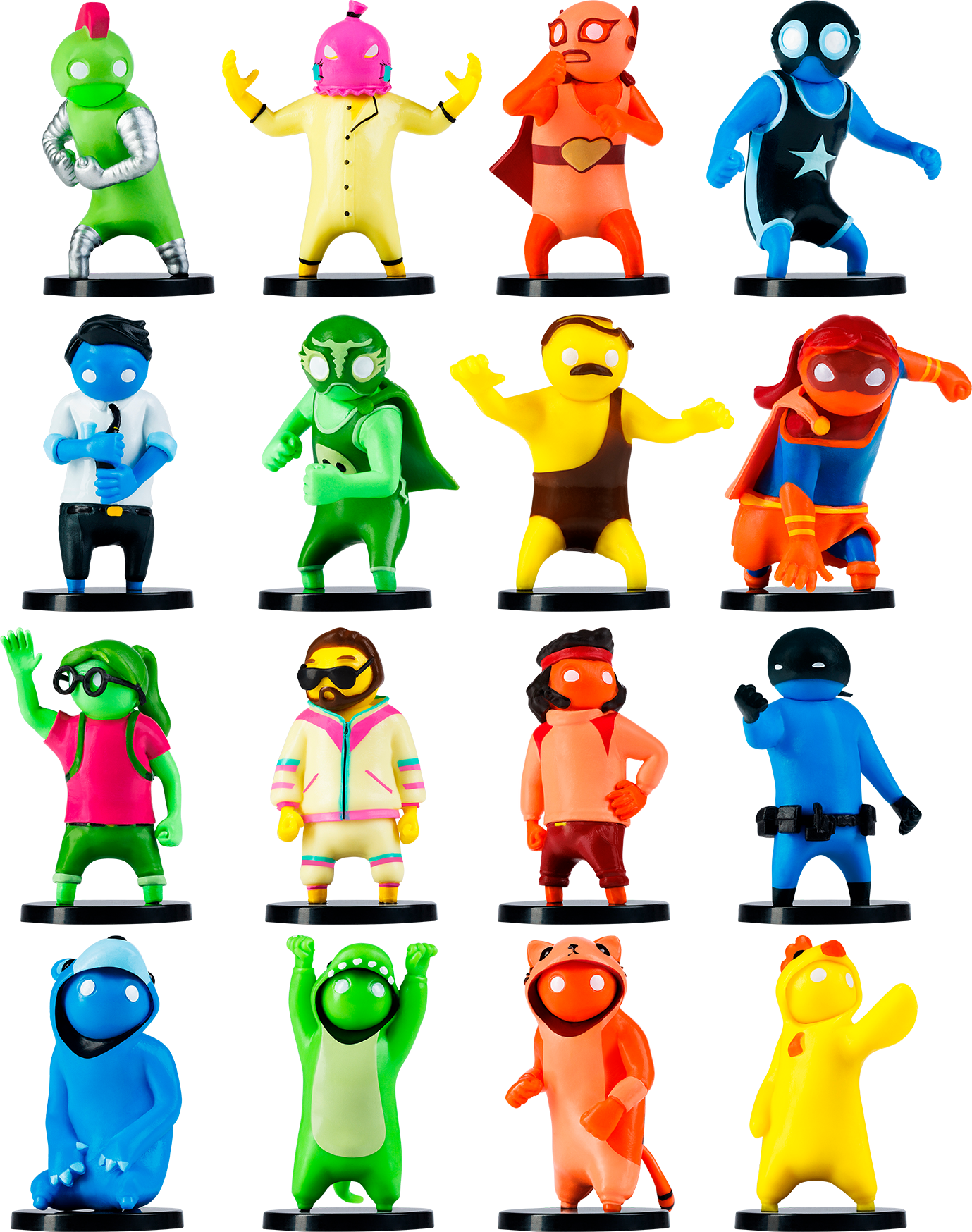 Gang Beasts, figurines, porte-clés, jeu vidéo, PC, multi-joueurs, party game, geek