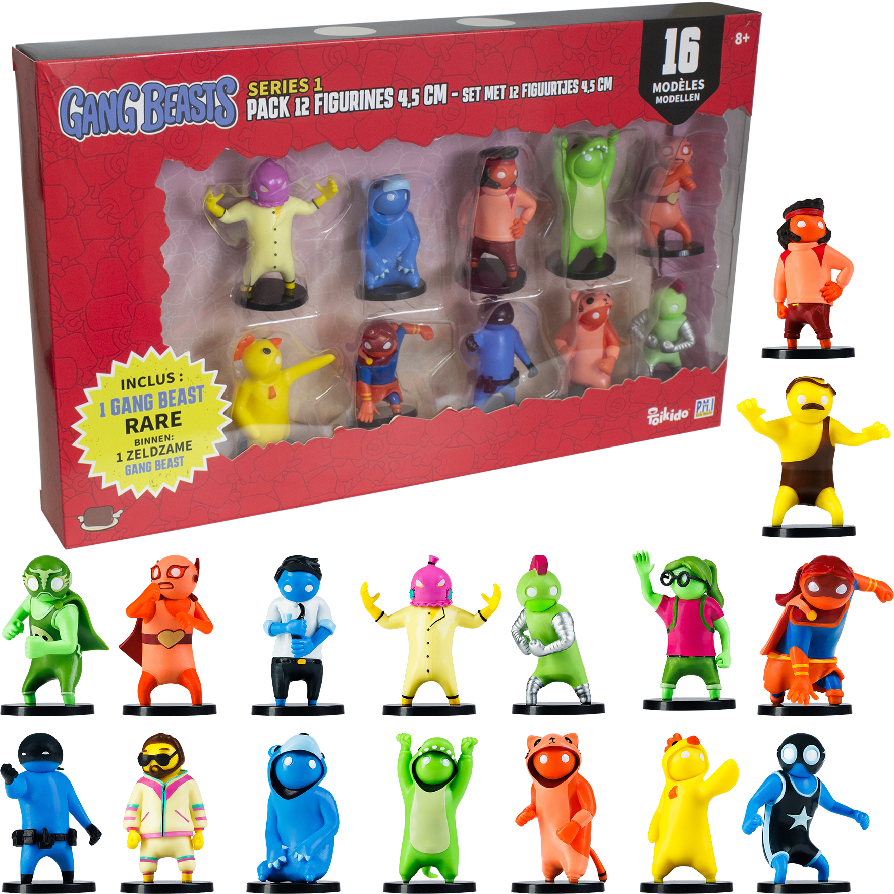 Gang Beasts, figurines, porte-clés, jeu vidéo, PC, multi-joueurs, party game, geek