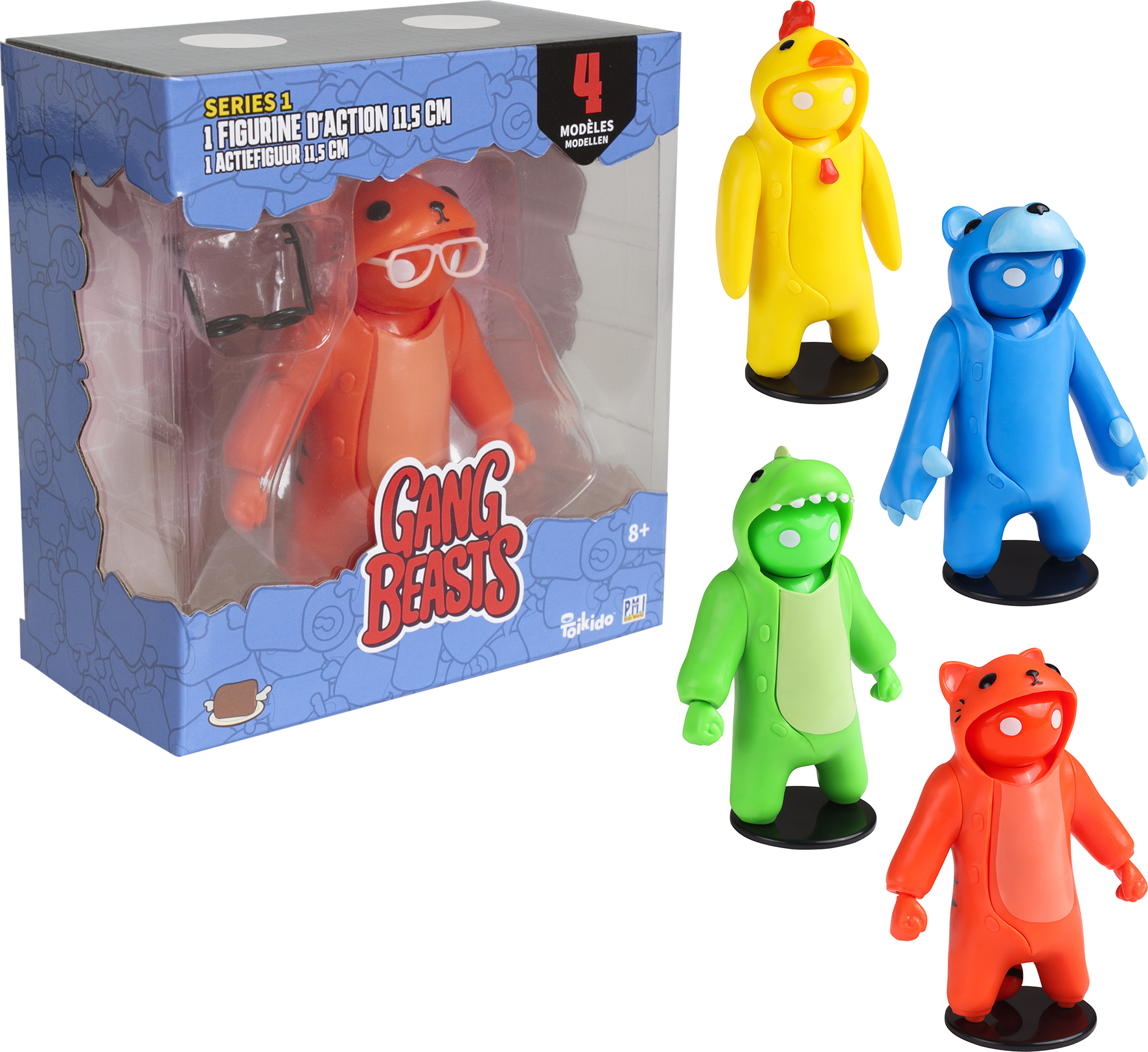 Gang Beasts, figurines, porte-clés, jeu vidéo, PC, multi-joueurs, party game, geek