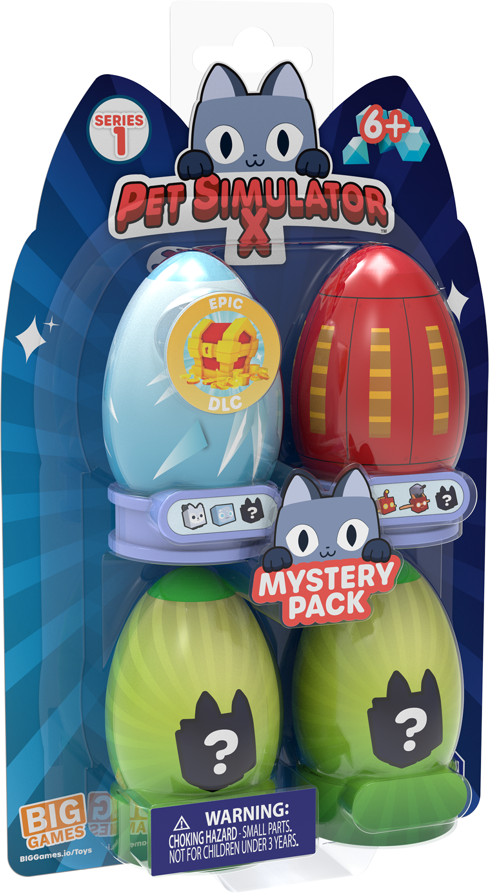2X - Pet Simulator X Series 1 Big Games 2 Pack Mystery Eggs w/ Rare DLC  Code NEW
