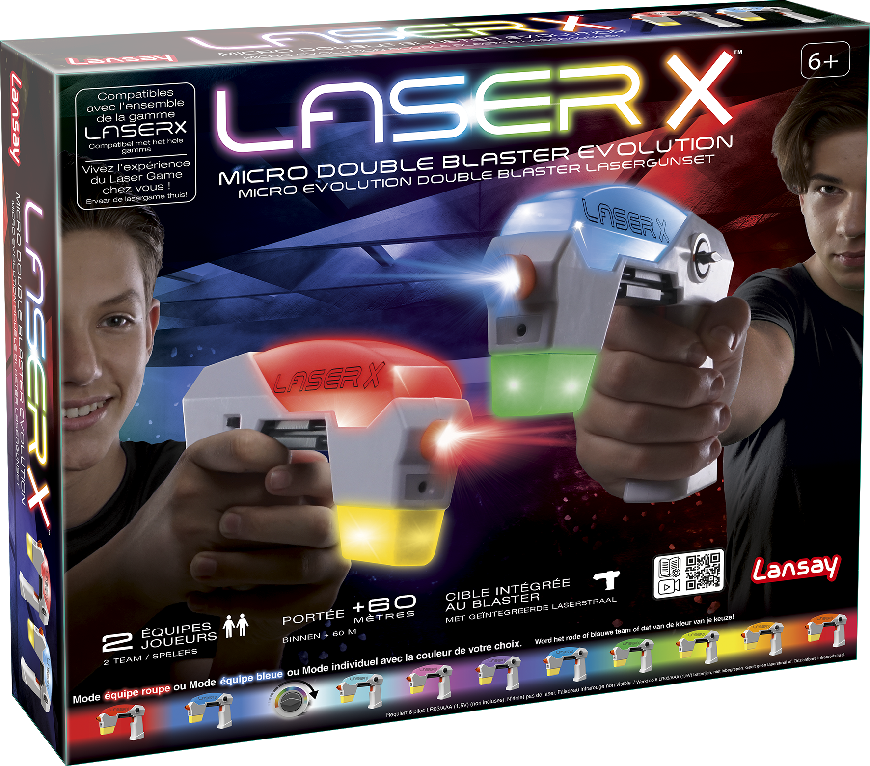 Jouet Pistolet Laser-X - double évolution pour enfants