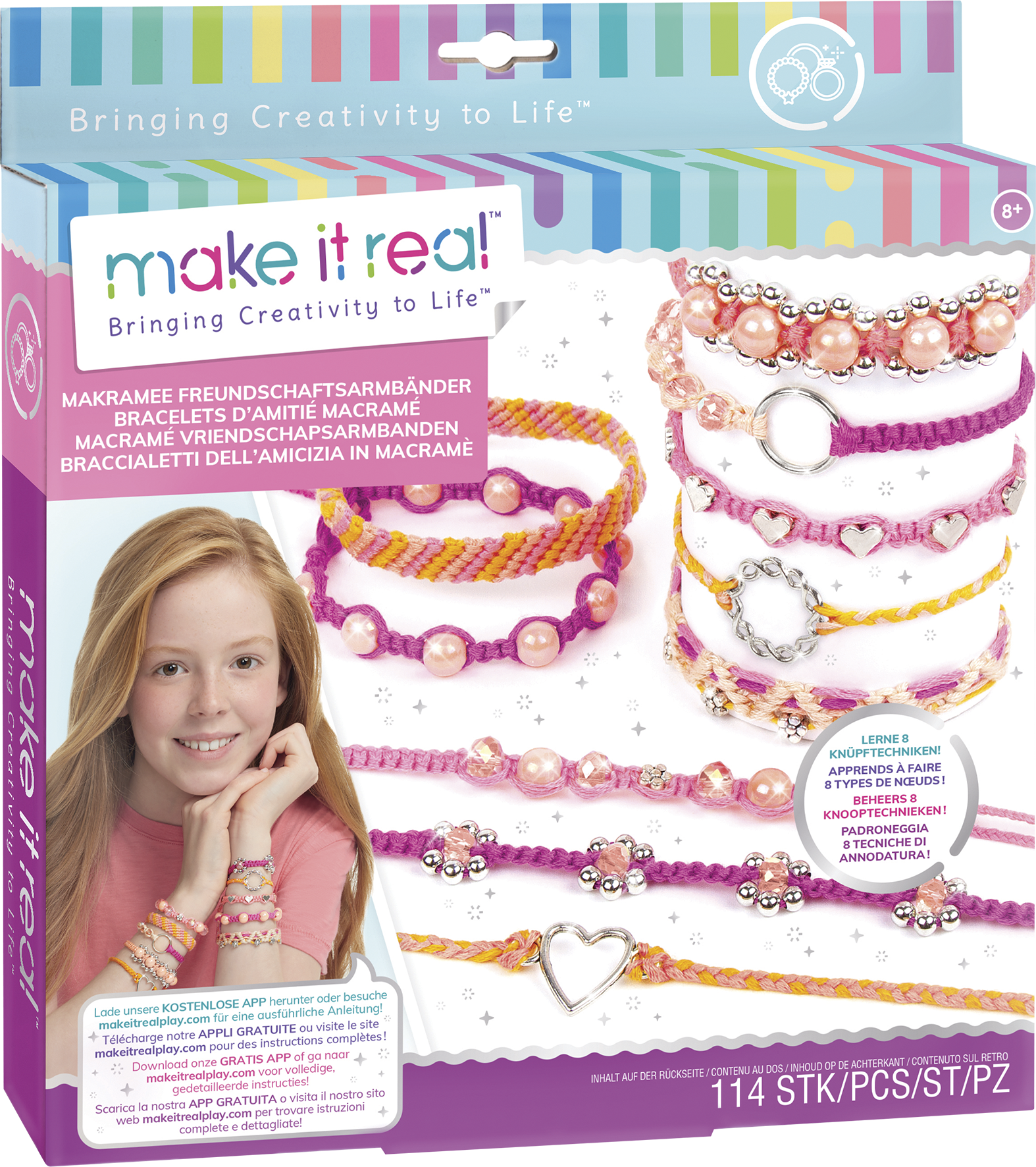Make It Real - Bijoux Heishi Jours d'Été - Fabrication de bijoux enfants -  Dès 8 ans - Lansay