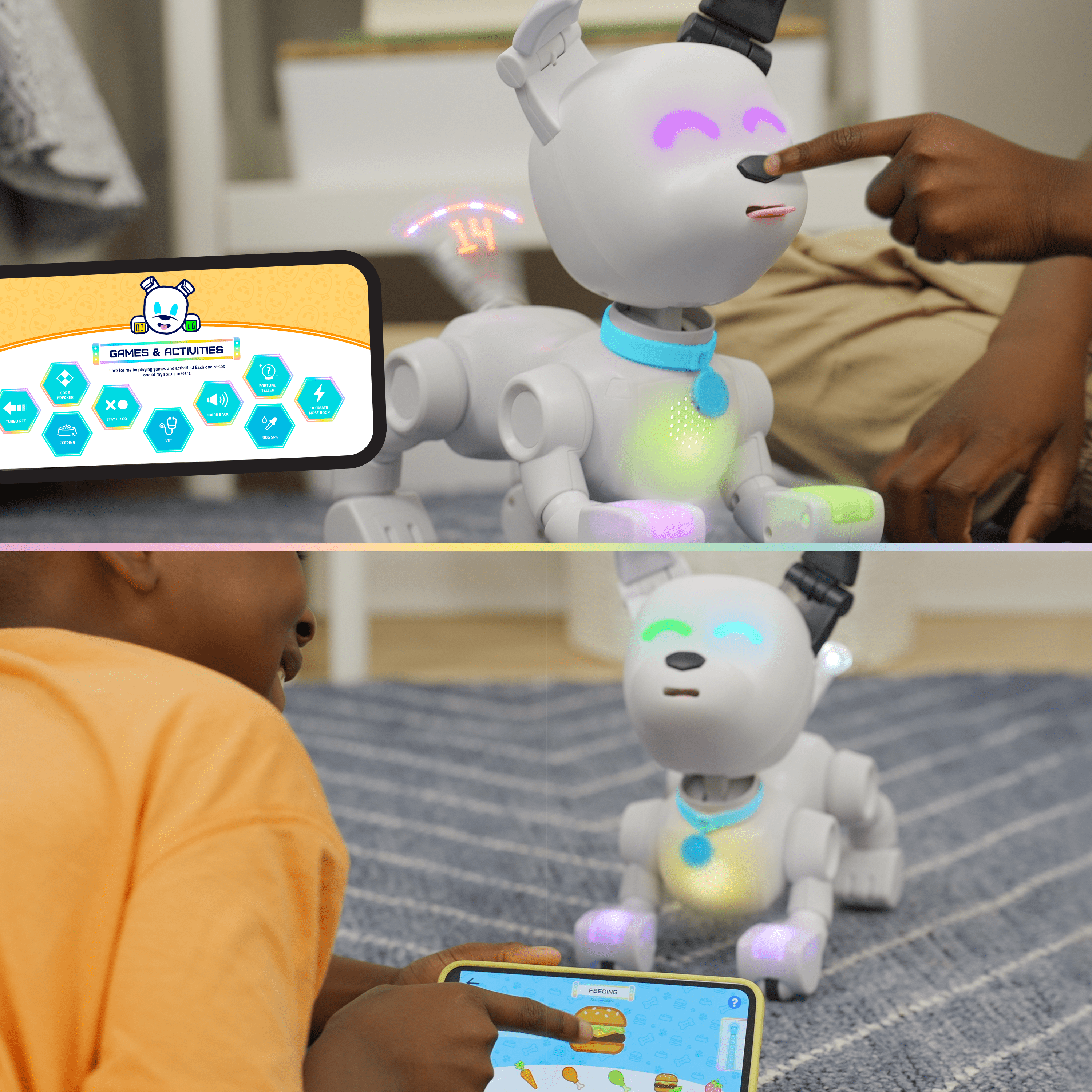 Dog-e, jouet interactif, jouet connecté, chien robot, jouet robot, 6 ans, animal de compagnie