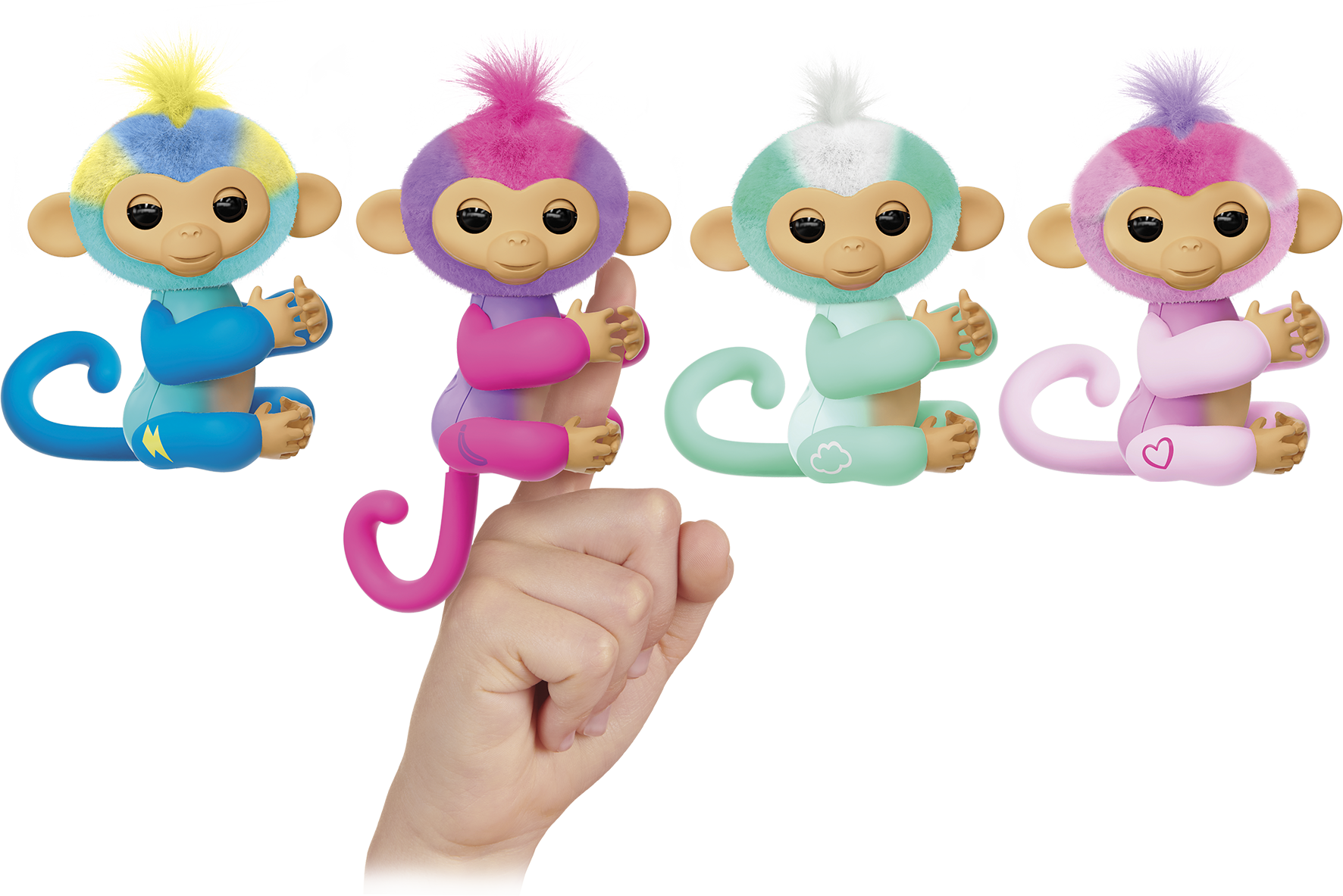 LANSAY- HARMONY - Petit singe interactif - FINGERLINGS - figurine