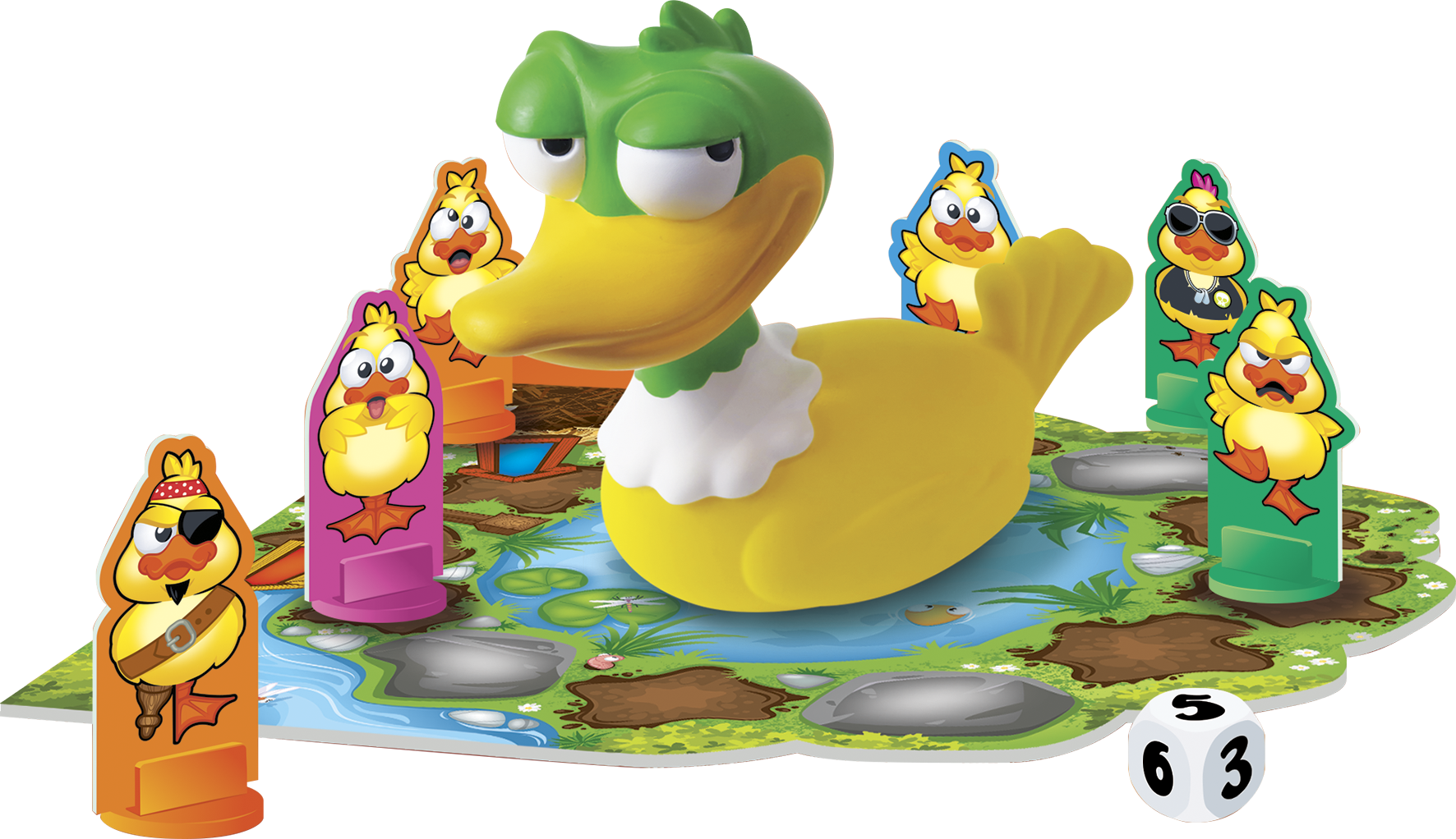 Tempête à la mare, jeu enfant, famille, jeu de société, jeu de plateau 4 ans