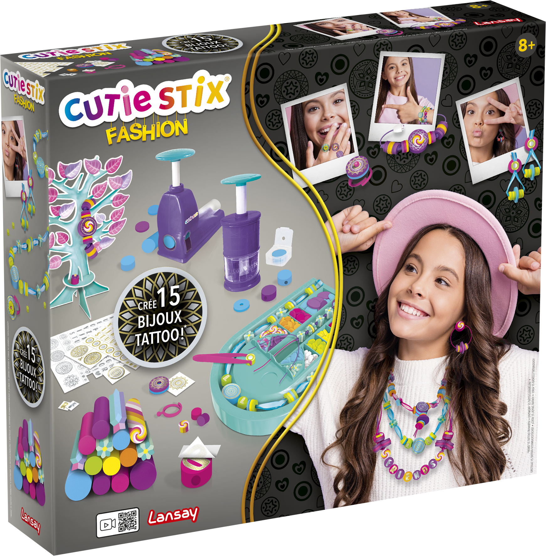 Cutie Stix, bijoux, perles, loisirs créatif, création bijoux enfant