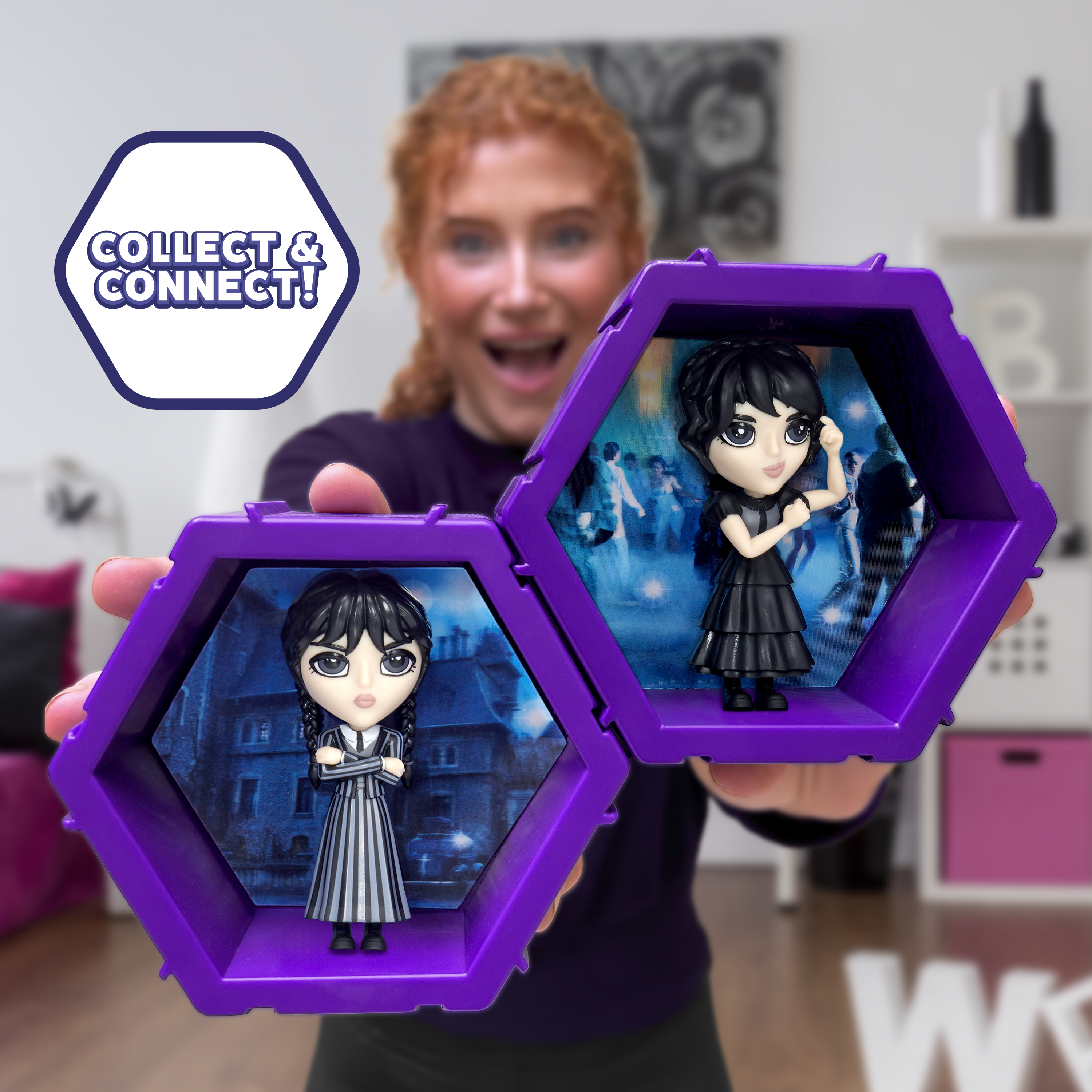 Wednesday, mercredi addams, série Netflix, figurine de collection, jouets, déco chambre, héroïne gothique, la chose