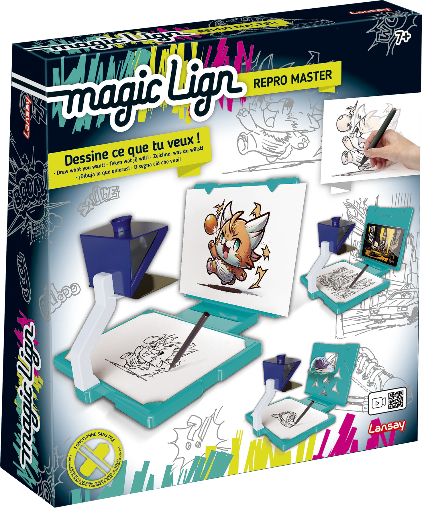Projecteur à dessins Pocket Magic Lign Lansay : King Jouet, Dessin