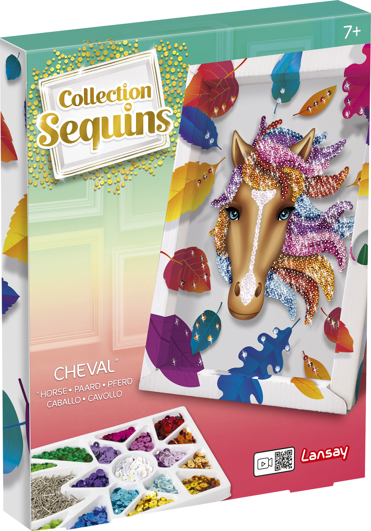 Collection sequins, création artistique, loisir créatif, cheval, paillettes