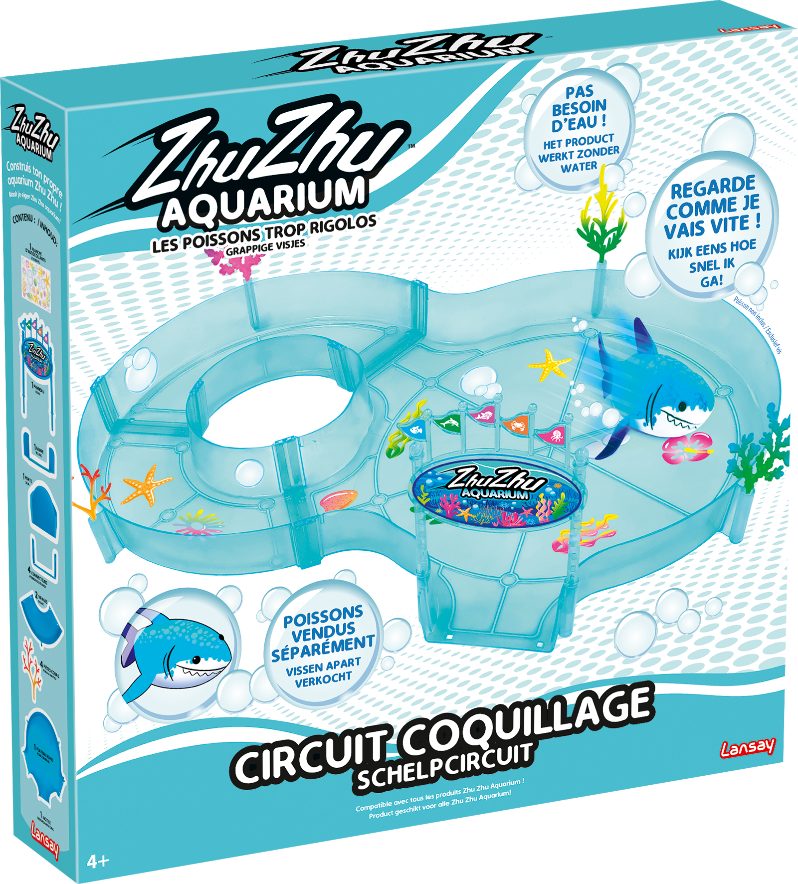 Zhuzhu Aquarium, jouet, peluche électronique, peluche poisson, 3 ans, accessoire, circuit