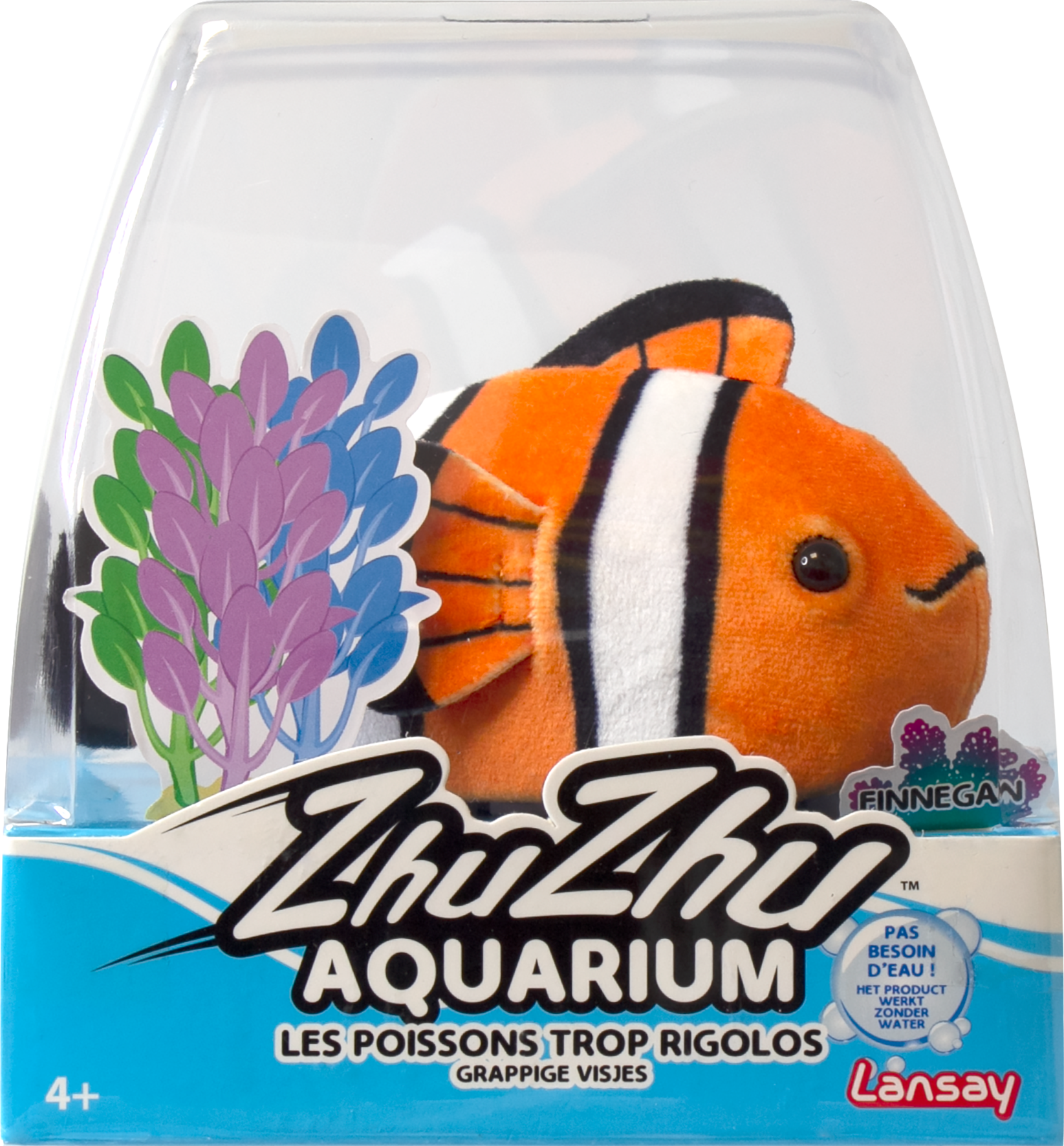 Zhuzhu Aquarium, jouet, peluche électronique, peluche poisson, 3 ans, poisson clown