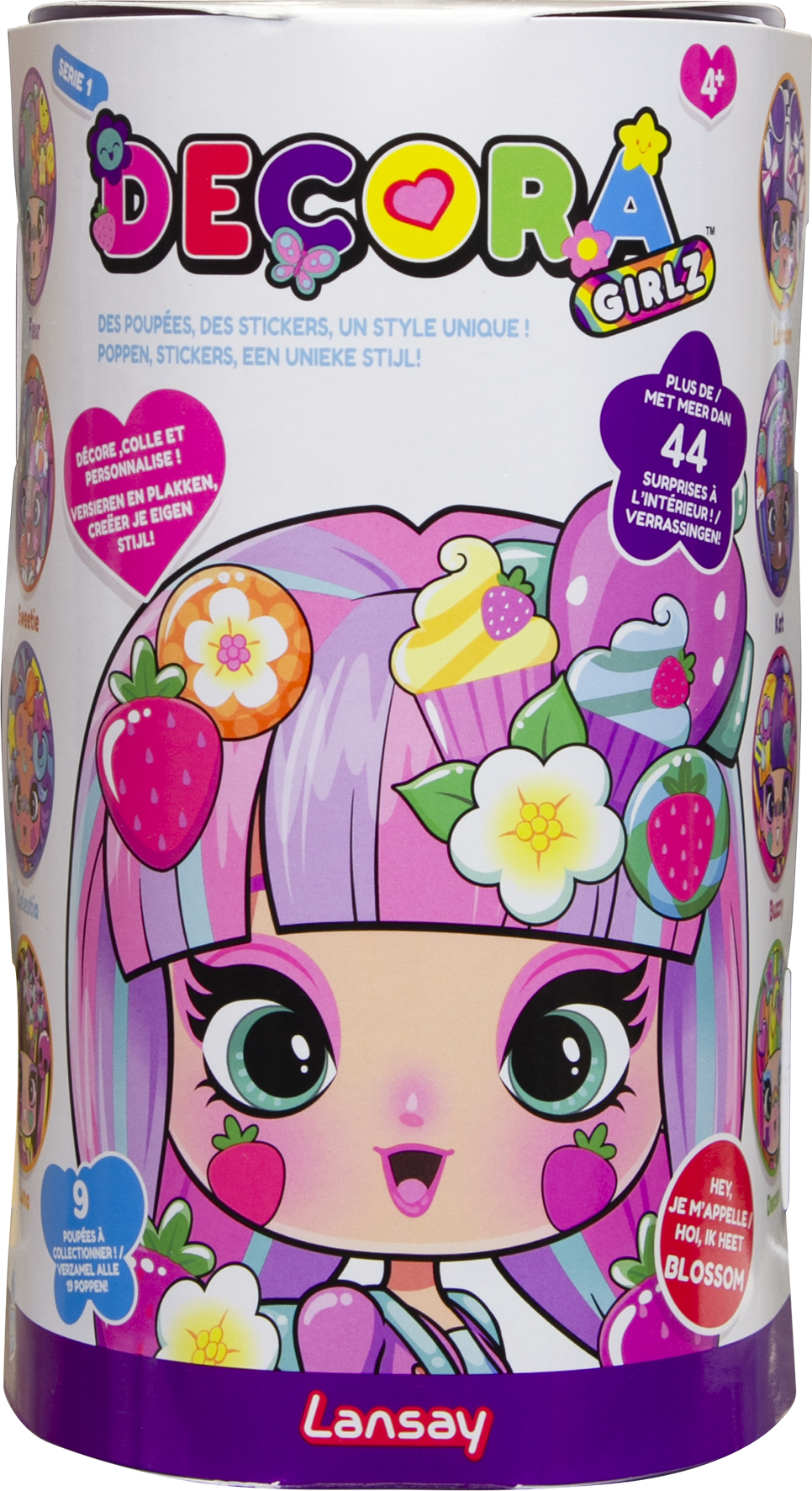 Decora Girlz, poupée mannequin personnalisable, poupée à coiffer, tête à coiffer, fille 4 ans