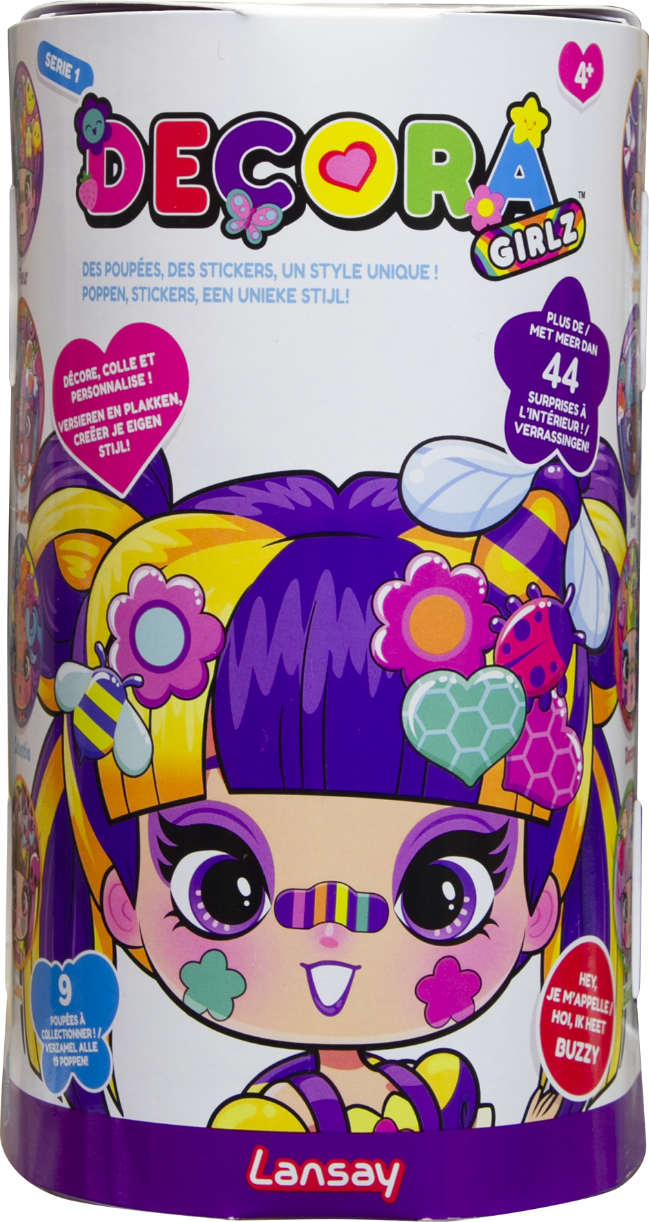 Decora Girlz, poupée mannequin personnalisable, poupée à coiffer, tête à coiffer, fille 4 ans