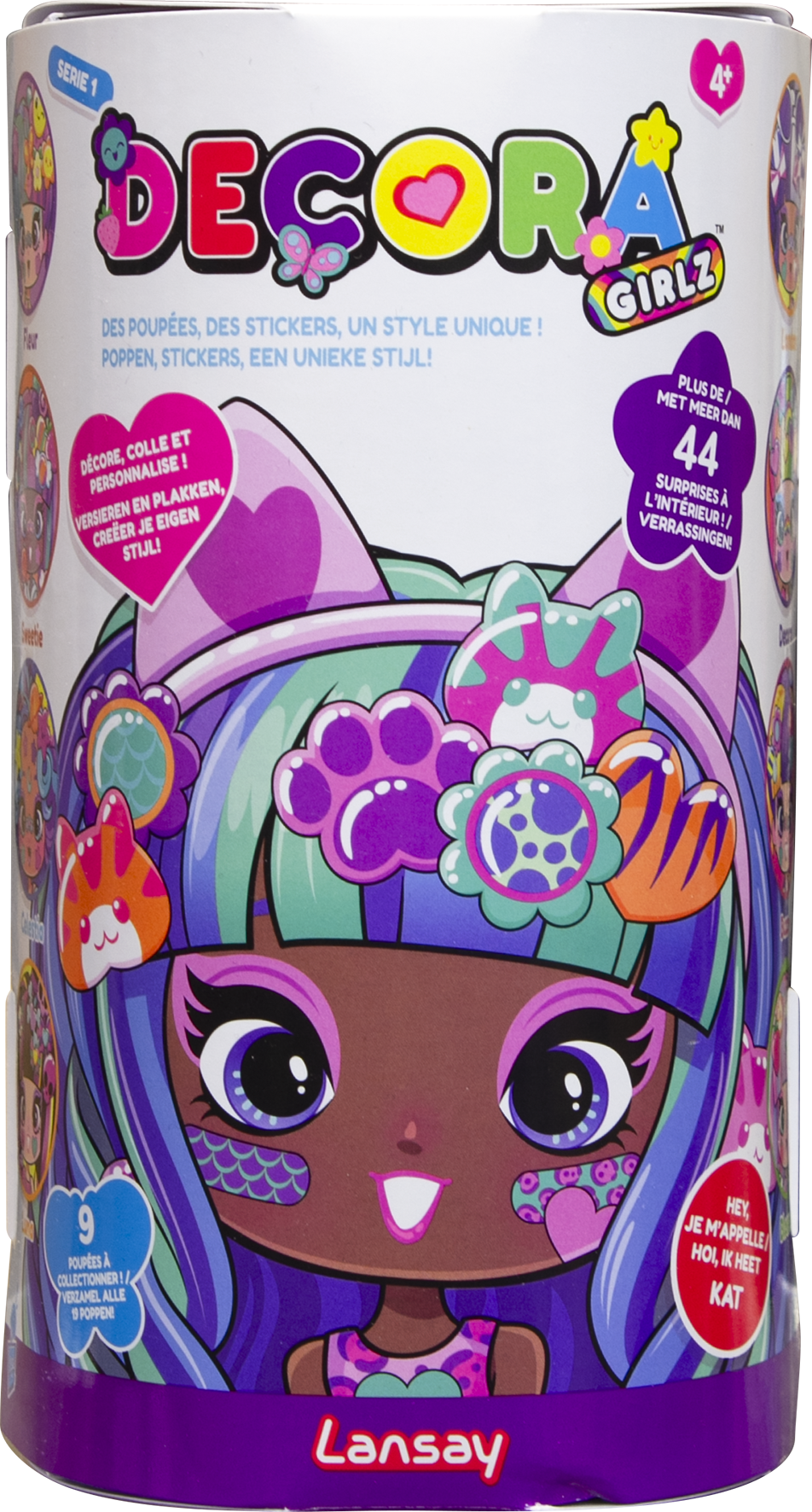Decora Girlz, poupée mannequin personnalisable, poupée à coiffer, tête à coiffer, fille 4 ans