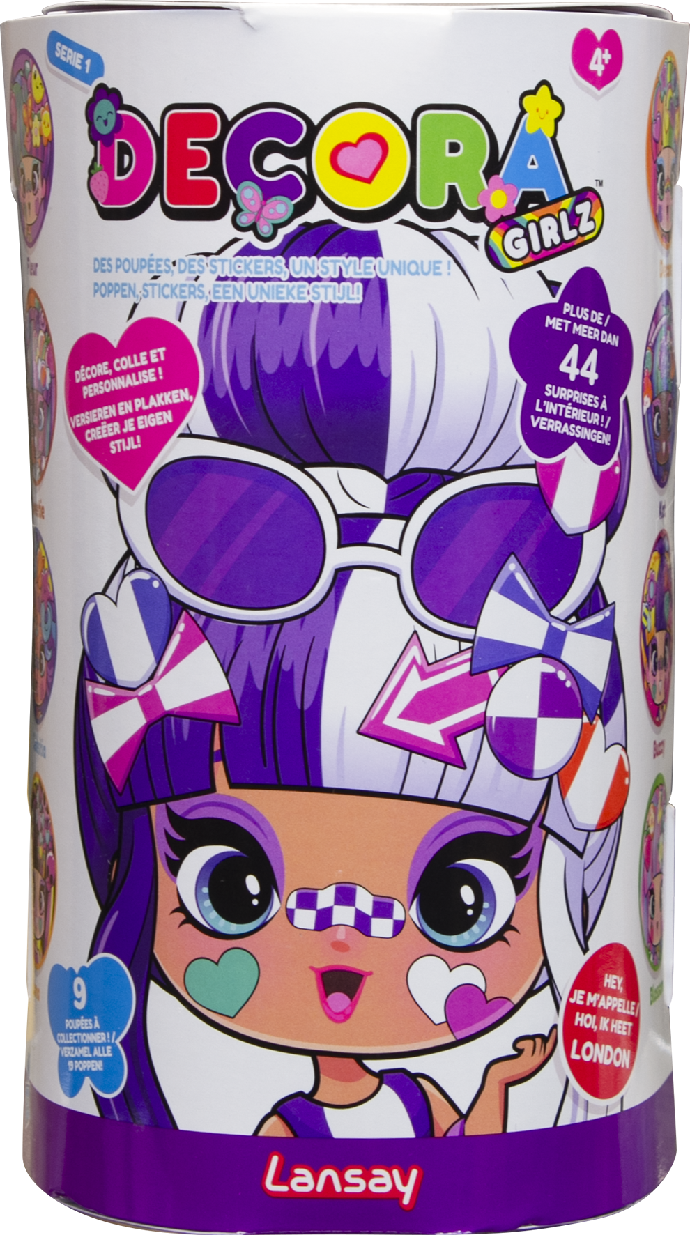 Decora Girlz, poupée mannequin personnalisable, poupée à coiffer, tête à coiffer, fille 4 ans