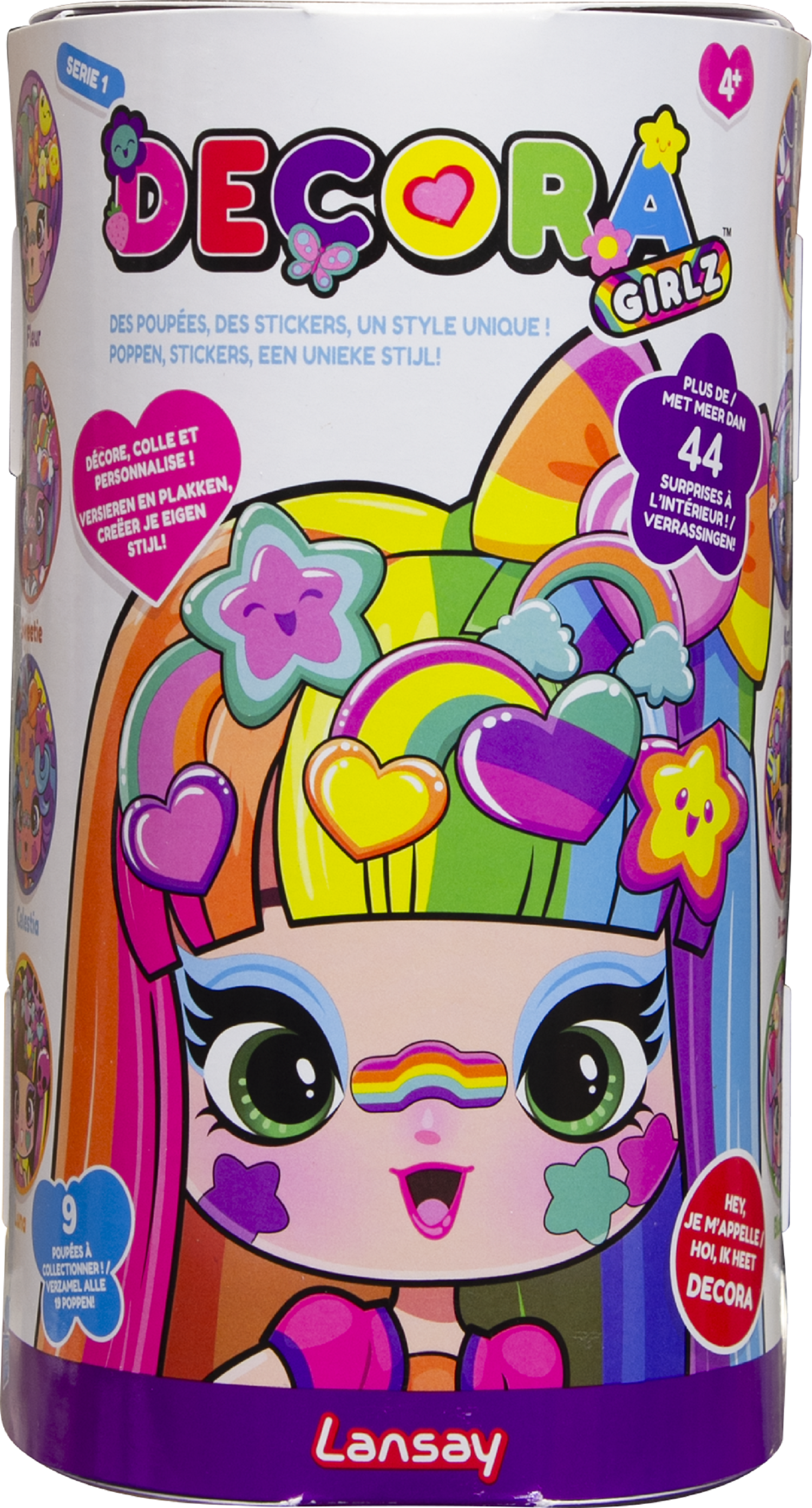 Decora Girlz, poupée mannequin personnalisable, poupée à coiffer, tête à coiffer, fille 4 ans