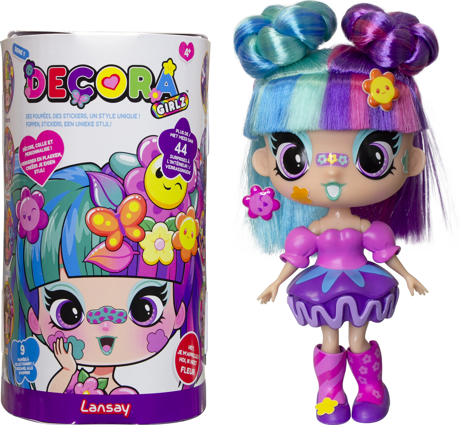 Decora Girlz, poupée mannequin personnalisable, poupée à coiffer, tête à coiffer, fille 4 ans