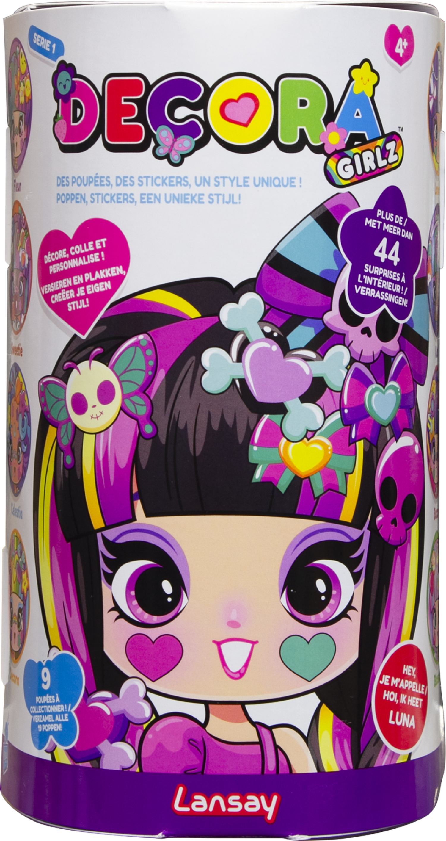 Decora Girlz, poupée mannequin personnalisable, poupée à coiffer, tête à coiffer, fille 4 ans