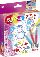 Blopens, dessins, coloriage, feutres, enfants, pochoirs, loisirs créatifs