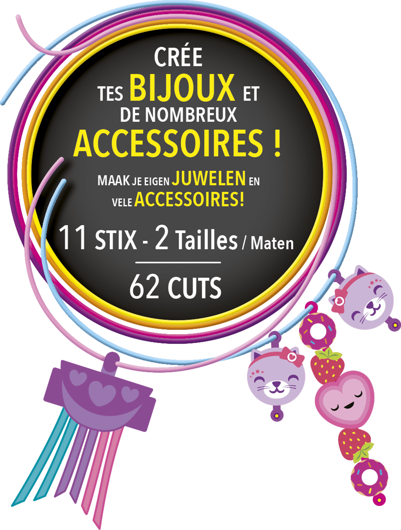 Cutie Stix Bijoux Fantaisie Création enfant Loisirs Créatifs