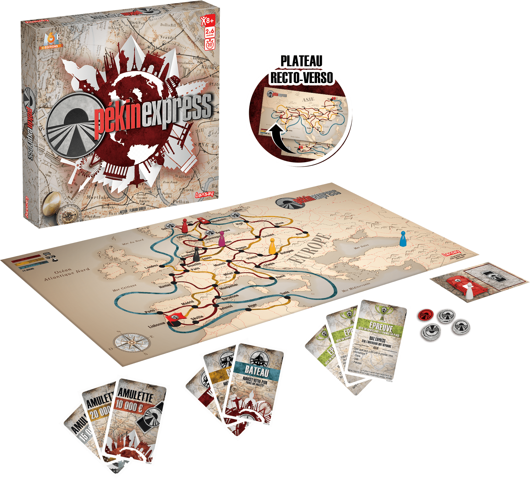 Pékin Express, jeu de société, course, aventure, M6, émission TV
