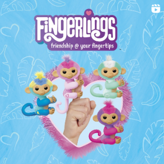 Fingerlings, jouet connecté, singe, jouet électronique, 5 ans, jouet interactif