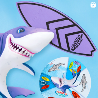 Alert'o requin, jeu de société Lansay, jeu d'adresse, jeu d'équilibre, jeu familial, jeu de société 6 ans