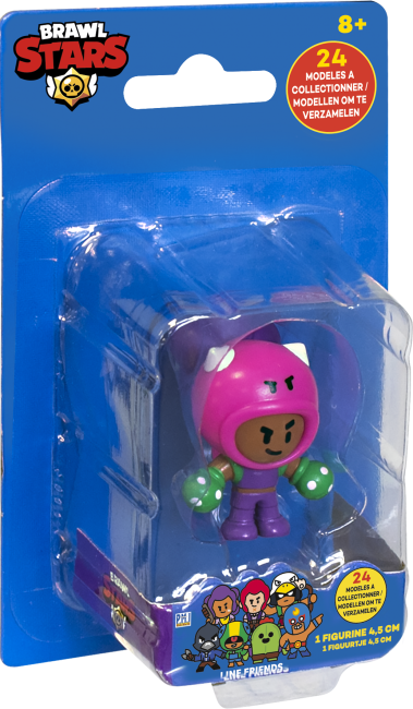 LANSAY Brawl Stars - Pack 8 Figuurtjes 4,5 Cm - Brawlers Team C
