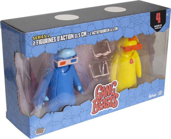 Lansay Gang Beasts Figuren-Pack – 8 Zufällige Spielfiguren, Je 4,5 Cm